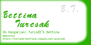 bettina turcsak business card